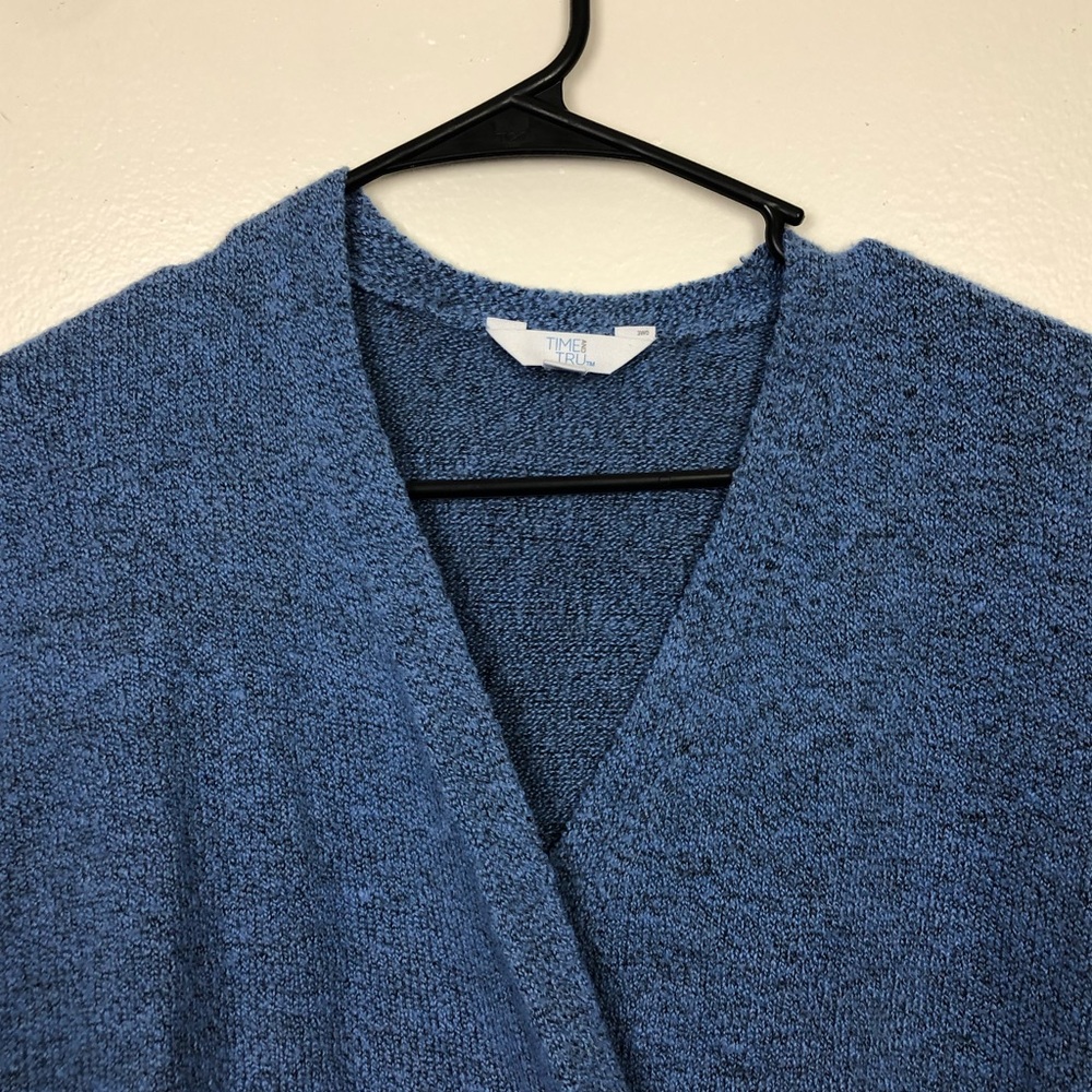 Time and Tru Cute Blue Sweater Top - Picture 3 of 5